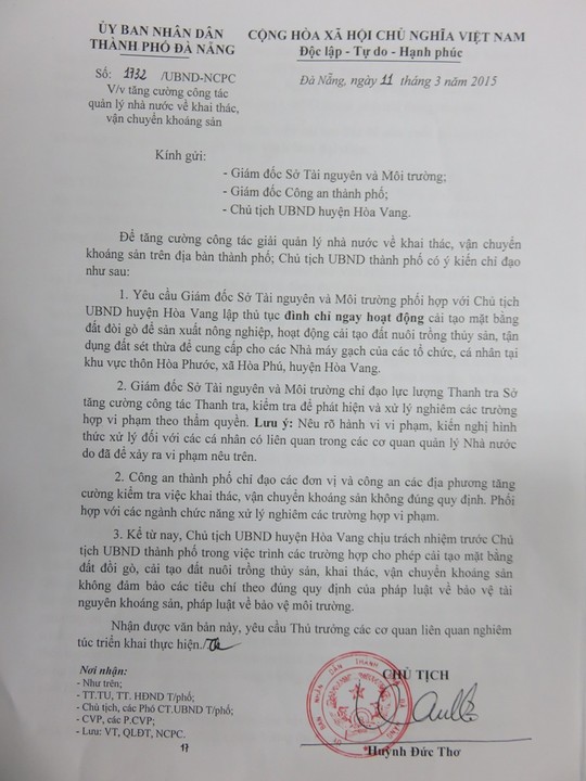 [-]Đà[-]Nẵng:[-]"Ông[-]Văn[-]Hữu[-]Chiến[-]cho[-]phép[-]cải[-]tạo[-]đất[-]là[-]đúng[-]thẩm[-]quyền"